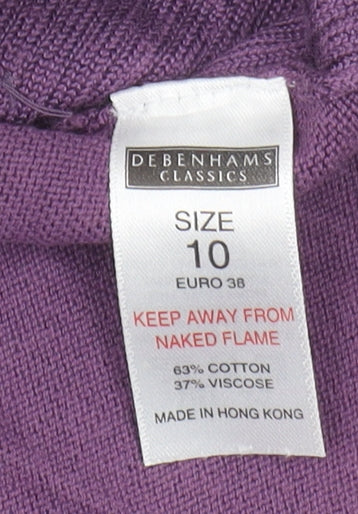 Womens UK Size 10 Debenhams Purple  Jumper