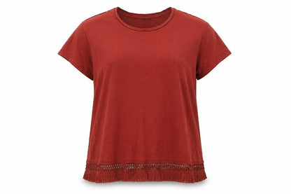 Womens UK Size 18 Marks and Spencer Red Basic T-Shirt