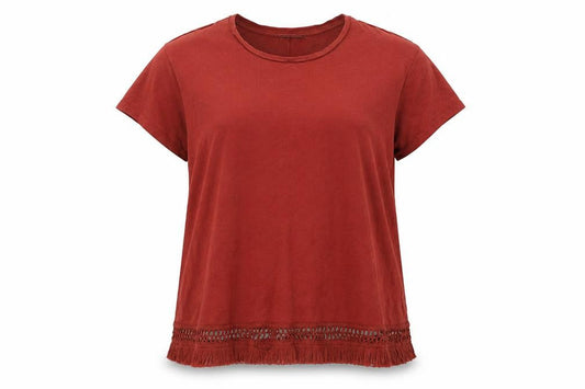 Womens UK Size 18 Marks and Spencer Red Basic T-Shirt