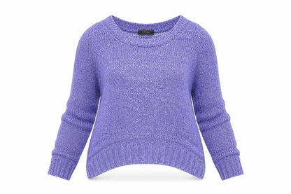 Front view of Guess Women's Purple Knit jumper, size 8