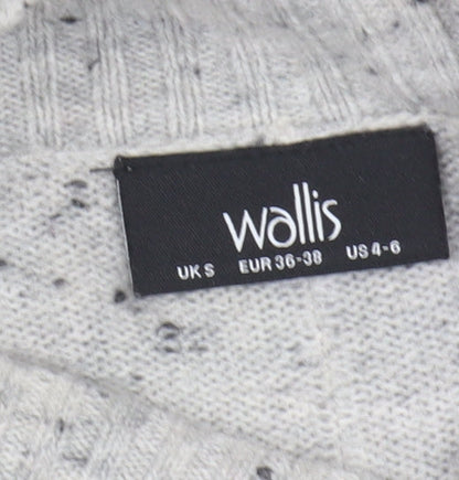 Womens UK Size S Wallis Grey Pullover Jumper
