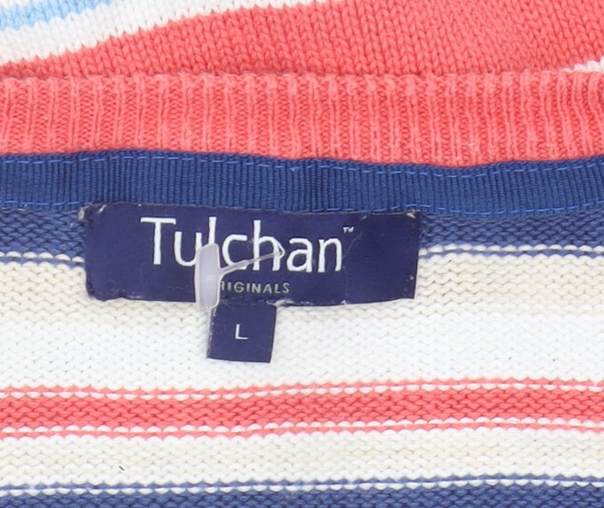 Womens UK Size L Tulchan Multicoloured Pullover Jumper