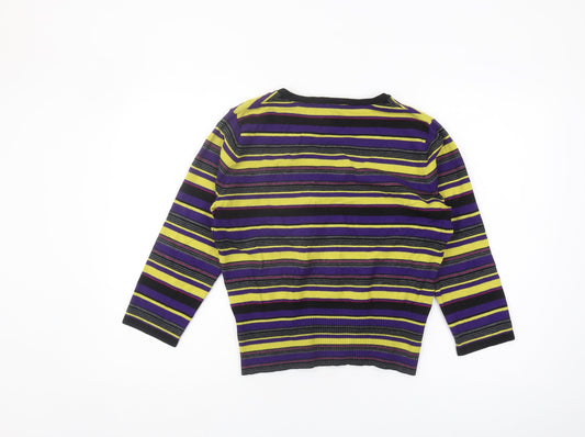 CC Women's Multicoloured Striped Cardigan M