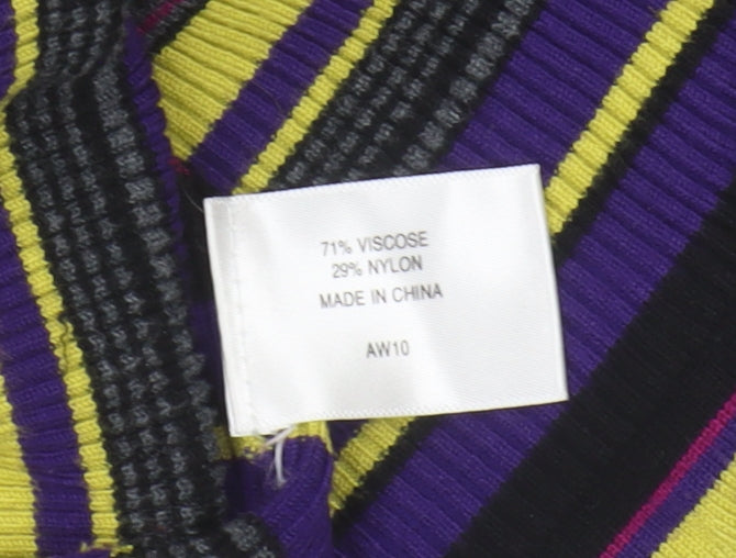 Womens UK Size M CC Multicoloured Cardigan Jumper