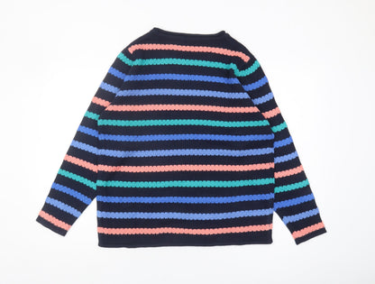 Womens UK Size M Isle Multicoloured Pullover Jumper