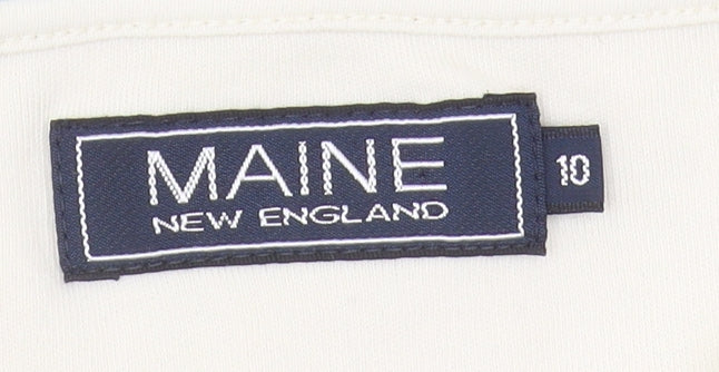 Maine New England Women's Blue Stripe Top, Size 10