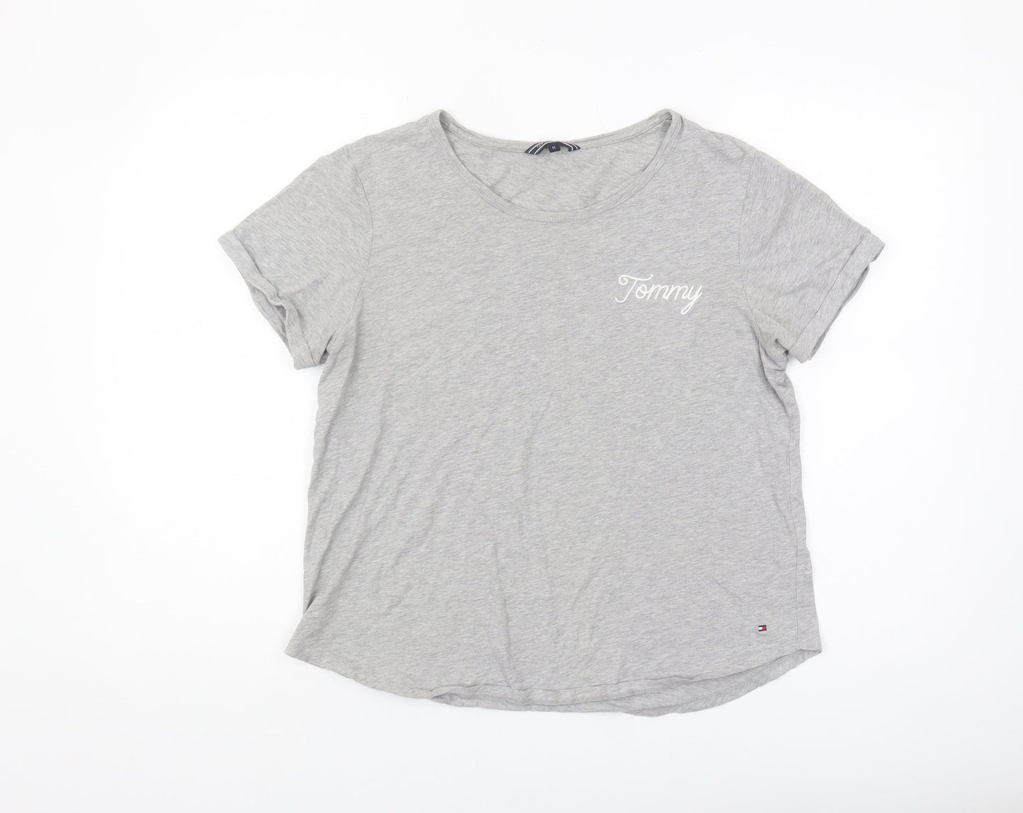 Womens UK Size M Tommy Hilfiger Grey  T-Shirt