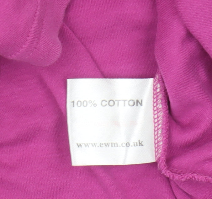 EWM Women's Pink Basic T-Shirt, Size M