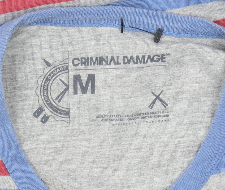 Mens UK Size M Criminal Damage Multicoloured  T-Shirt