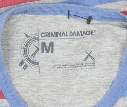 Mens UK Size M Criminal Damage Multicoloured  T-Shirt