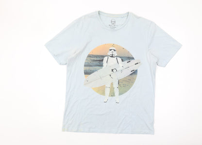 Next Men's Blue Star Wars Graphic T-Shirt L