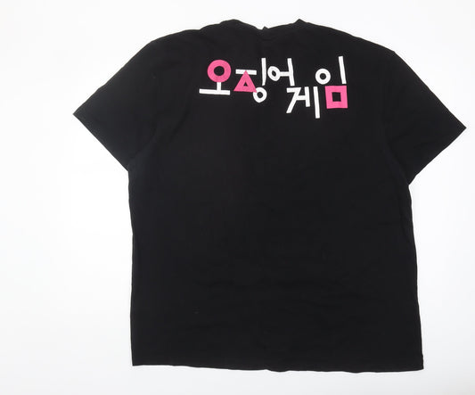 Netflix Men's Black Squid Game 2XL T-Shirt