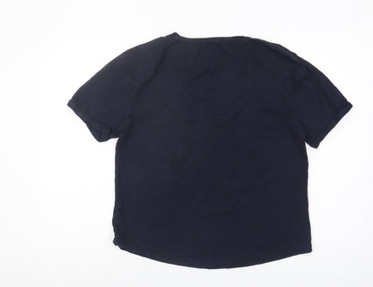 Inimigo Unisex Blue XL Basic T-Shirt, Easy Care
