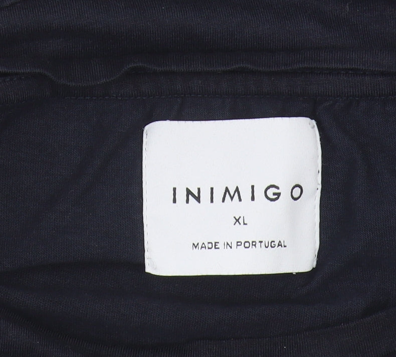 Inimigo Unisex Blue XL Basic T-Shirt, Easy Care