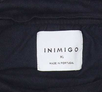 Inimigo Unisex Blue XL Basic T-Shirt, Easy Care