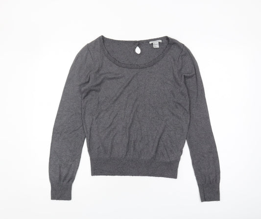 Womens UK Size 12 H&M Grey Pullover Jumper