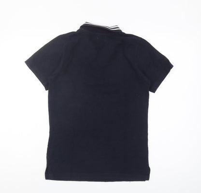 Voi Women's Black Polo Shirt Size 12 - Classic Style