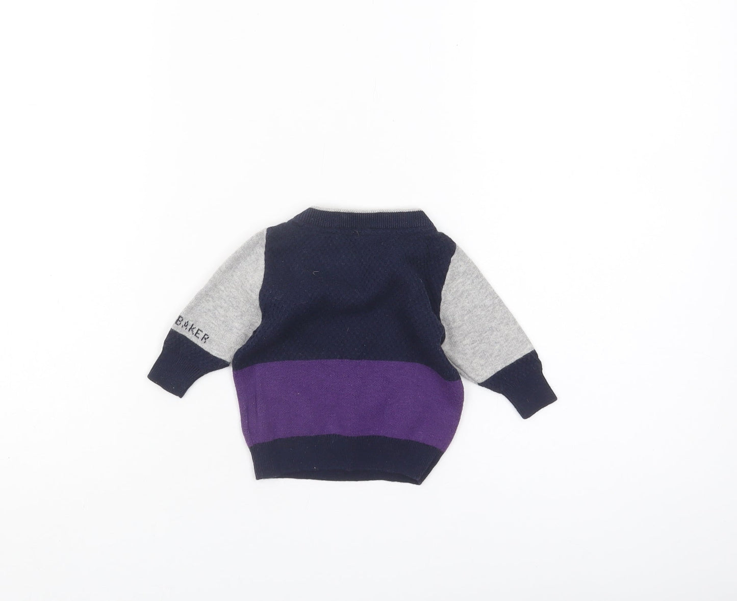 Ted Baker Unisex Multicoloured 0-3 Months Colourblock Jumper