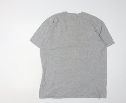 Mens UK Size L boohooMAN Grey  T-Shirt