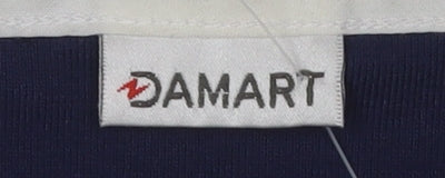 Damart Women's Blue T-Shirt Size 10/12 - Elegant Casual