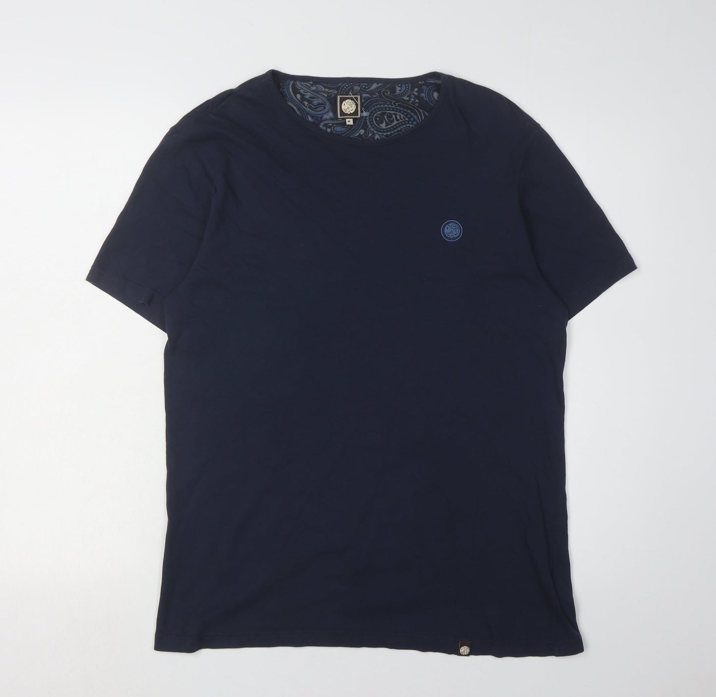 Pretty Green Men's Blue Crew Neck T-Shirt M