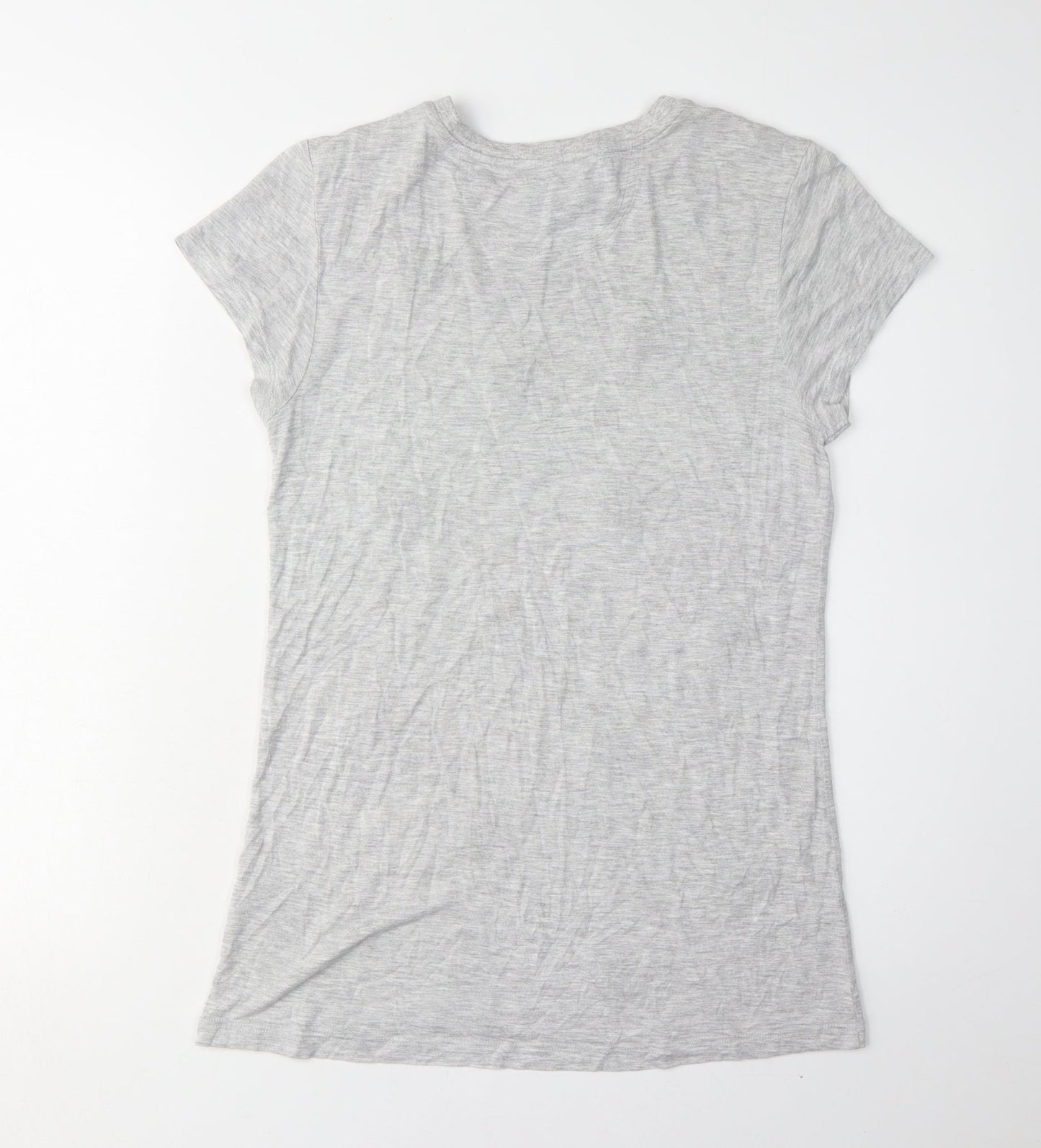 Jaeger Women's Grey Sequin Polka Dot T-Shirt S