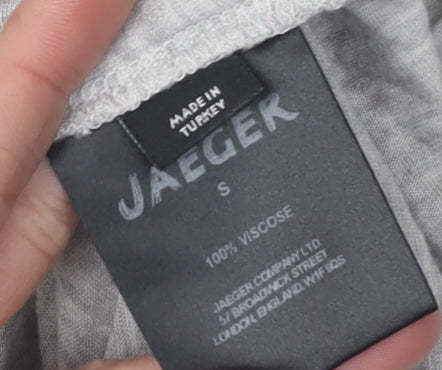 Jaeger Women's Grey Sequin Polka Dot T-Shirt S