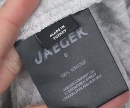 Jaeger Women's Grey Sequin Polka Dot T-Shirt S