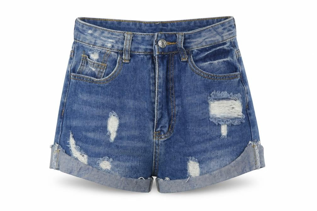 Womens UK Size XS SheIn Regular Fit Cut-Off Shorts