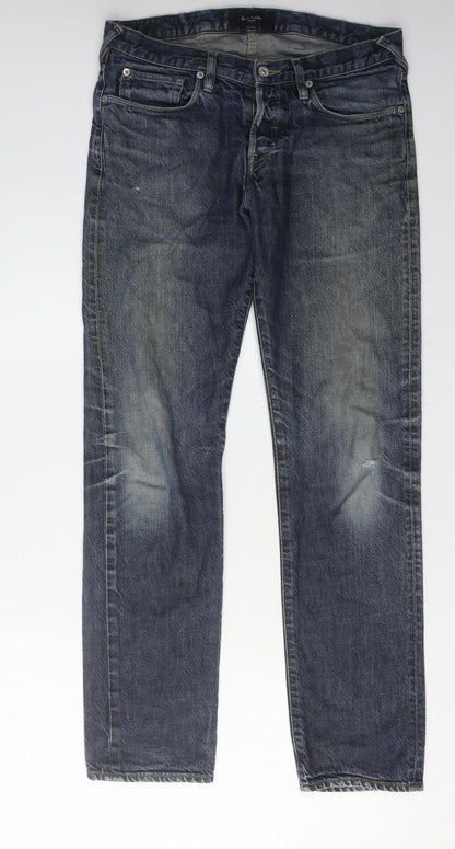 Mens UK Size 30 Paul Smith  Straight Blue Jeans