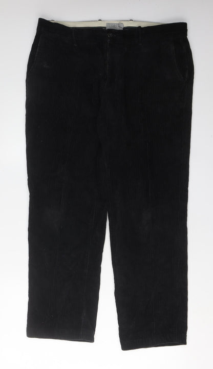 Marks and Spencer Men's Black Corduroy Trousers Size L