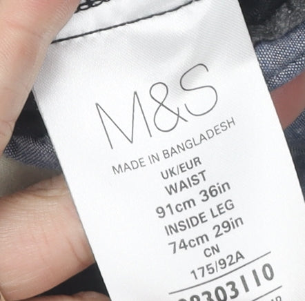 Marks and Spencer Men's Black Corduroy Trousers Size L