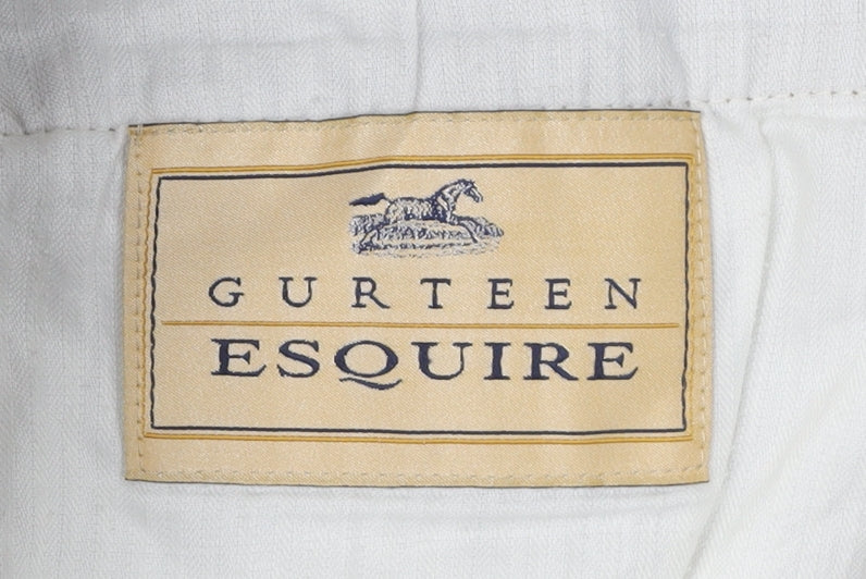 Gurteen Men's Brown Corduroy Trousers Size 42L