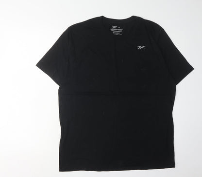 Reebok Men's XL Black Crew Neck T-Shirt