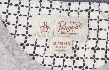 Original Penguin Men's Grey XL T-Shirt with Pocket