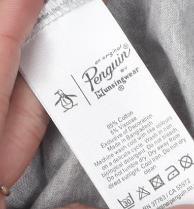 Original Penguin Men's Grey XL T-Shirt with Pocket