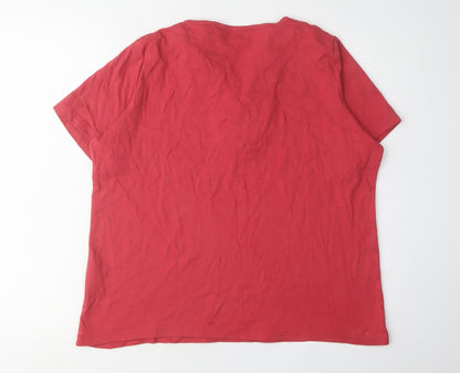 Womens UK Size L EWM Pure Classics Red  Blouse