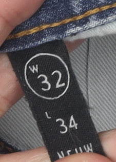 Neuw Men's Blue Skinny Jeans, Size 32, Medium Wash