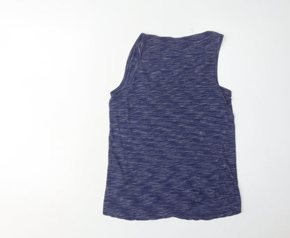 New Look Women's Blue Basic Tank Top - Size 12, Scoop Neck