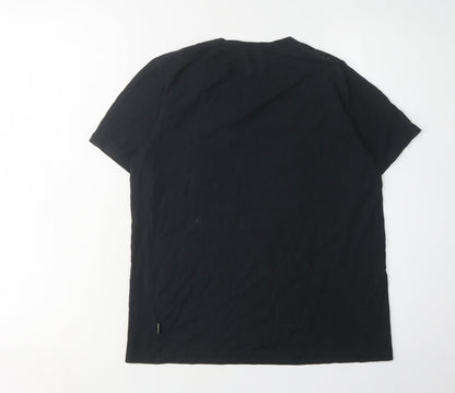 Converse Unisex Kids Black Graphic T-Shirt S
