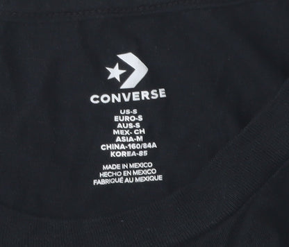 Converse Unisex Kids Black Graphic T-Shirt S