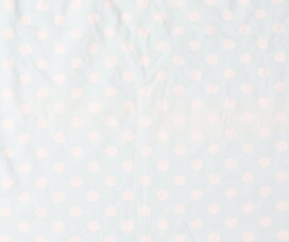 Uniqlo Girls Blue Polka Dot T-Shirt Size 9-10 Years