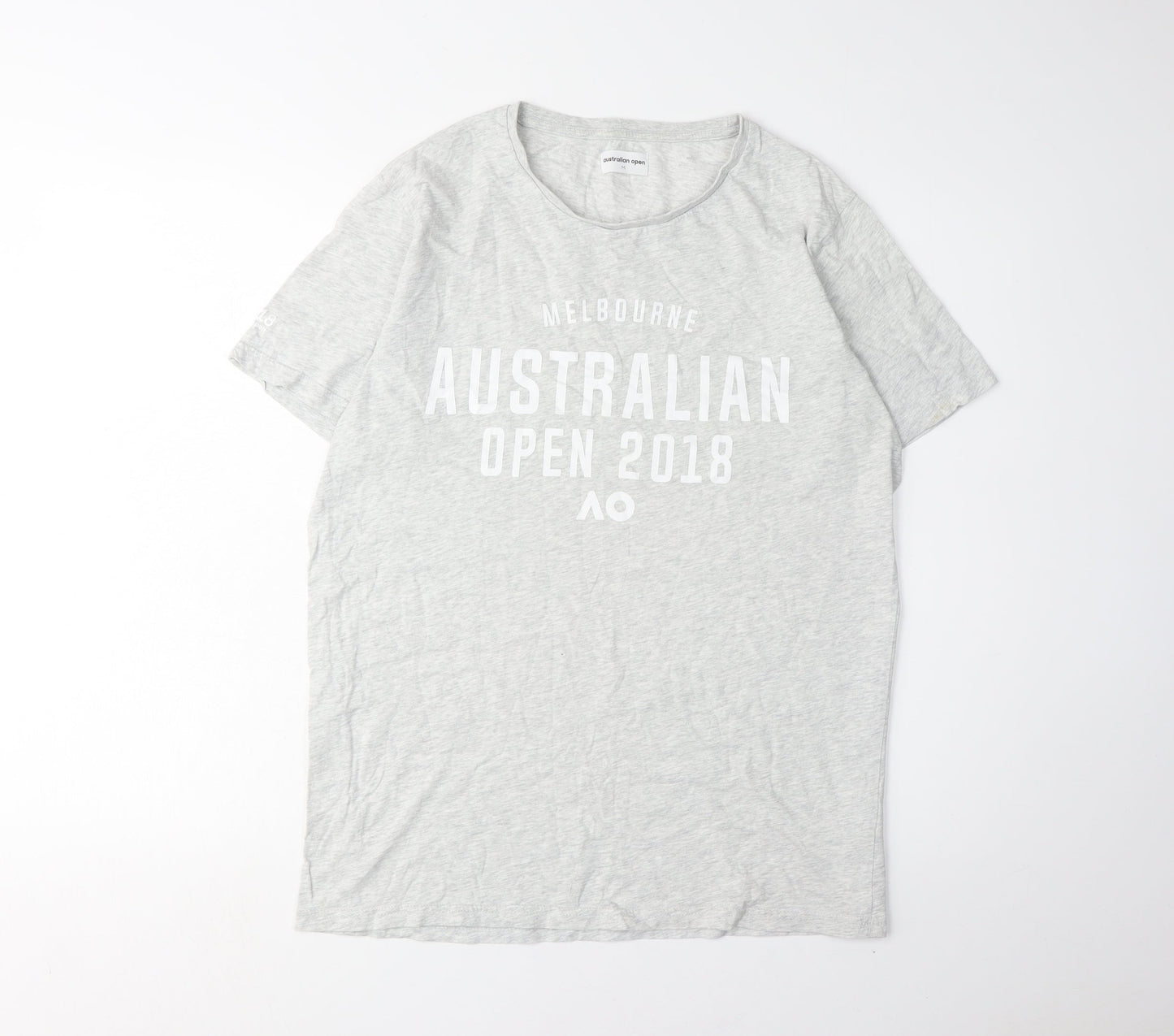 Australian Open Grey Sports T-Shirt M Casual Graphic