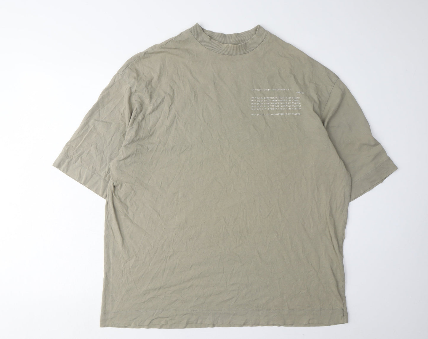 Mens UK Size 36 COLLUSION Green  T-Shirt