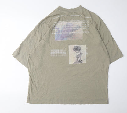 Mens UK Size 36 COLLUSION Green  T-Shirt