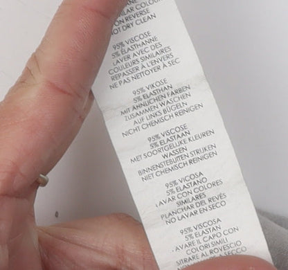 Boohoo Women's Black Check T-Shirt Size 22