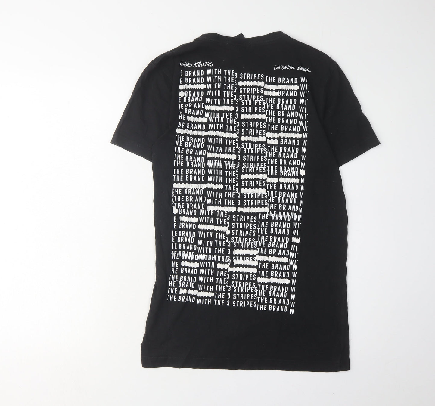 Adidas Men's Black Cotton Logo T-Shirt Size S