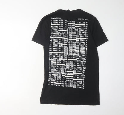 Adidas Men's Black Cotton Logo T-Shirt Size S