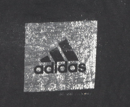 Adidas Men's Black Cotton Logo T-Shirt Size S
