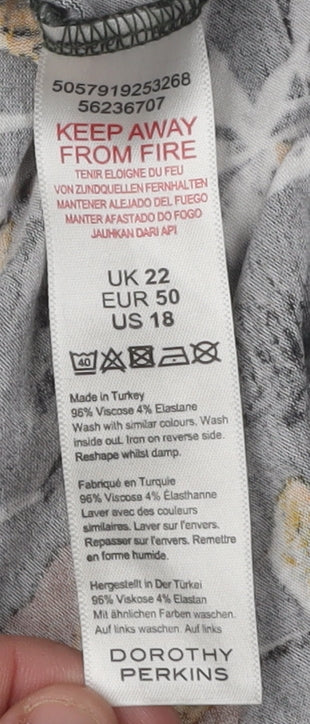 Womens UK Size 22 Dorothy Perkins Multicoloured Camisole Tank